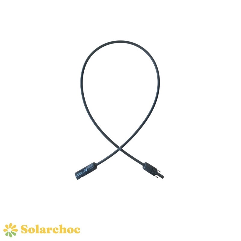 Allonge 1m câble solaire photovoltaïque 4mm² noir MC4 montés 