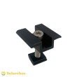 Clame / bride de milieu BLACK de rail POWER pour panneaux solaires épaisseur 30mm