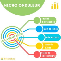 Kit solaire 5000W 10 panneaux DMEGC 500W + 3 micro-onduleurs HOYMILES Autoconsommation réseau Sterne JOLYWOOD 7 - Solarchoc 