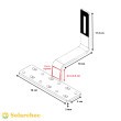 Platine POWER crochet de fixation pour panneaux solaires sur toiture tuile (réglable)