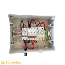 Coffret DC 1000 V courant continu et parafoudre 1 entrée 1 sortie (1 x MPPT) avec fusible 25A TECHNIDEAL TECHNIDEAL 3 - Solarcho