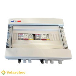 Coffret DC 600 V courant continu et parafoudre 2 entrées 2 sorties (2 x MPPT) avec fusible TECHNIDEAL TECHNIDEAL 2 - Solarchoc 