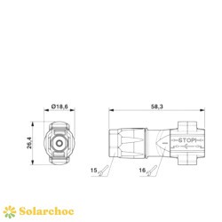 Connecteur femelle PHOENIX CONTACT PV-C3M-S 2,5-6 [product.brand] 4 - Solarchoc 