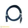 Allonge 5m câble solaire photovoltaïque 4mm² noir MC4 montés