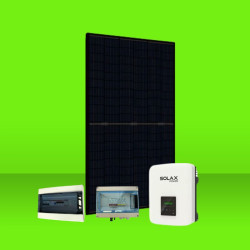Kit solaire 15000W 30 panneaux DMEGC 500W + 1 onduleur SOLAX X3 PRO 15.0T Autoconsommation réseau Gobie