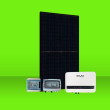 Kit solaire 6000W 12 panneaux solaires DMEGC 500W + 1 onduleur SOLAX X1 BOOST 6.0 monophasé Autoconsommation réseau Corfou