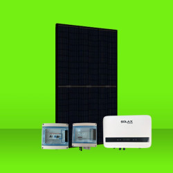 Kit solaire 3000W 6 panneaux solaires DMEGC 500W + 1 onduleur SOLAX X1 MINI 3.0 monophasé Autoconsommation réseau Toucan