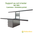 SUNBAZ support au sol à lester pour 2 panneaux solaires portrait 35°