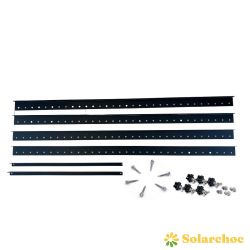 EQUERRE DE FIXATION SOL (1180x1180x600) AJUSTABLE NOIR