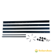 EQUERRE DE FIXATION SOL (1180x1180x600) AJUSTABLE NOIR
