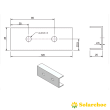 Jonction de rail pour support de fixation ALTA pour panneaux solaires