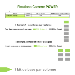 Kit POWER pour 1er panneau solaire sur toiture tuile pose paysage crochet inversé réglable [product.brand] 5 - Solarchoc 