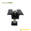 Clame / bride de milieu BLACK de rail POWER pour panneaux solaires épaisseur 30mm