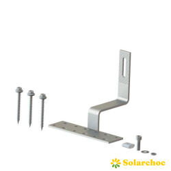 Platine POWER crochet de fixation pour panneaux solaires sur toiture tuile