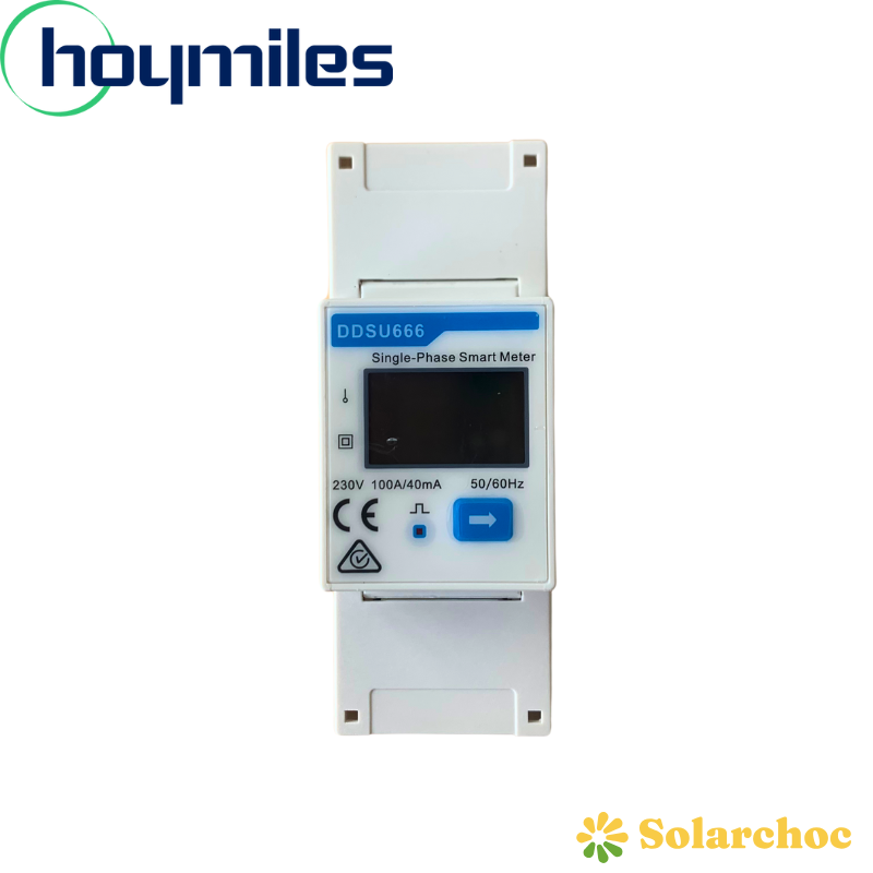Compteur analyseur / smart meter CHINT DDSU 666 CT pour micro onduleurs HOYMILES avec tore de mesure monophasé