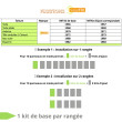 KIT SOLARFIX pour panneau(x) solaire(s) suivant(s) au sol sur équerres 1620mm 