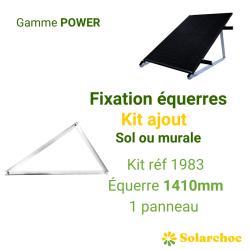 KIT d'ajout POWER pour 1 panneau solaire suivant sur équerres 1410mm [product.brand] 1 - Solarchoc 