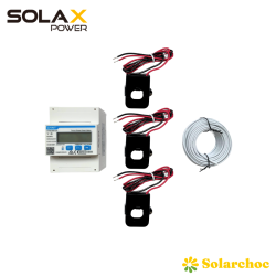 Compteur analyseur / smart meter DTSU 666 CT pour onduleur SOLAX X3 triphasé