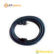 Câble secteur (1,5mm² - fiche prise 2P+T) 5 mètres pour micro onduleur APSYSTEMS