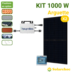 Robinsun®️Kit Solar 400 Balcony|1x Panneau Solaire Hanersun Hi Touch 5N 1x Micro Onduleur Tsun Ms400 Balcony 1x Cable 5m 1x Fixation 96392750