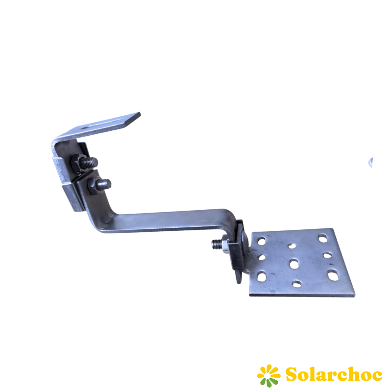 Platine crochet de fixation double réglage pour panneaux solaires [product.brand] 2 - Solarchoc 