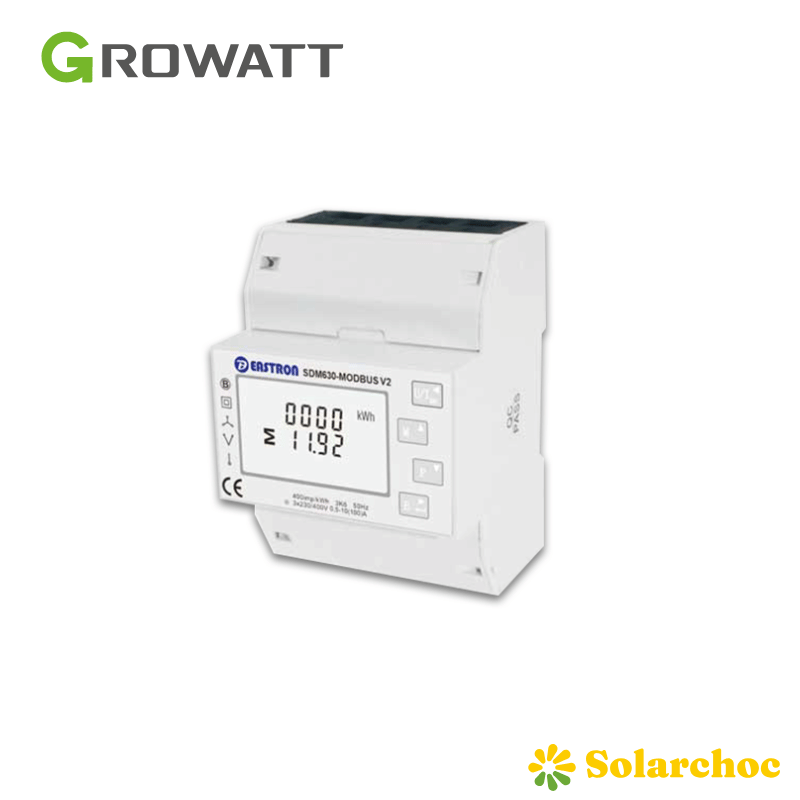 Smart Meter GROWATT TPM-CT-E EU – Compteur triphasé avec tores CT