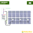 Schéma connexion Kit solaire 6180W Canaries micro-onduleur HOYMILES