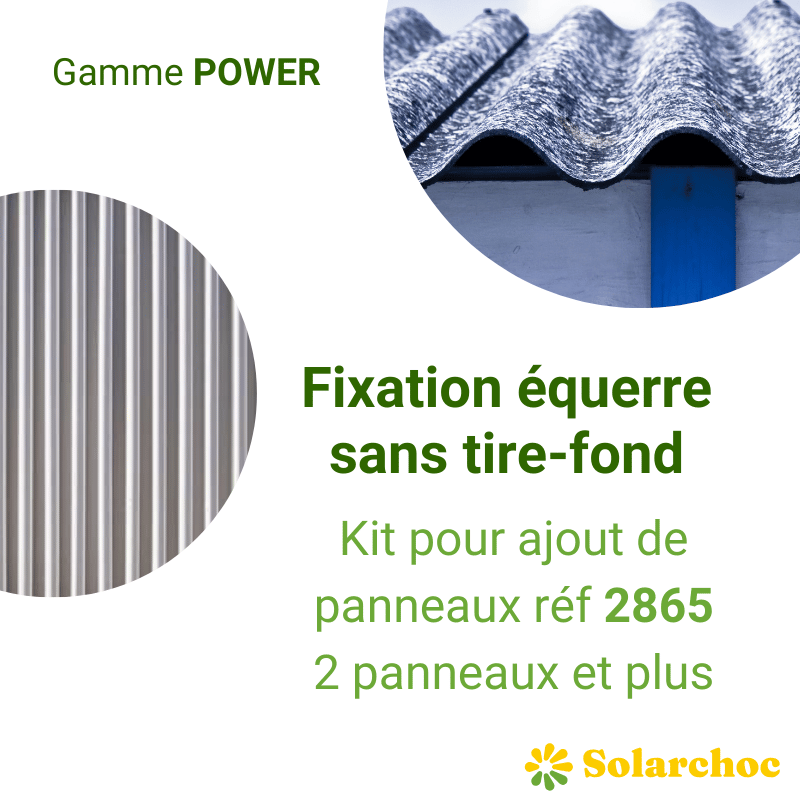 Kit POWER pour panneau(x) solaire(s) suivant(s) équerre sans tire-fond