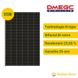 Panneau solaire DMEGC 515W DM515G12RT-B54HBT Bi-verre bifacial - Cadre noir