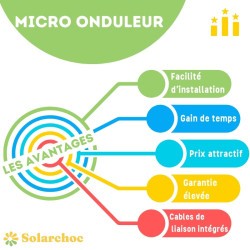 Micro-onduleur HOYMILES HMS1000-2WB WiFi avec câble 1000W HOYMILES 3 - Solarchoc 