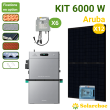 Kit solaire 6000W 12 panneaux DMEGC 500W + 6 micro-onduleurs SOLAX + Pack Batterie 5,28kWh ZENDURE Autoconsommation Aruba