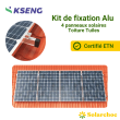 Kit de fixation aluminium ETN 4 panneaux solaires pour toiture tuiles KS-Tile I