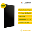 Panneau solaire DUALSUN 500W Full Black N-Type TOPCon DS500-108M10RTB-07