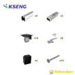 Kit fixation aluminium ETN toiture tuiles 4 panneaux KS-Tile I