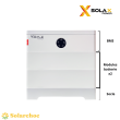 Kit solaire 8000W batterie 7,36kWh SOLAX monophasé Maupiti