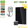 Kit solaire 1000W 2 panneaux DMEGC 500W  + 1 micro-onduleur SOLAX 1000W Autoconsommation réseau Silba