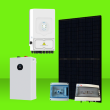 Kit solaire 8000W 16 panneaux DMEGC + onduleur hybride DEYE 8000W + batterie 16kWh monophasé Oléron