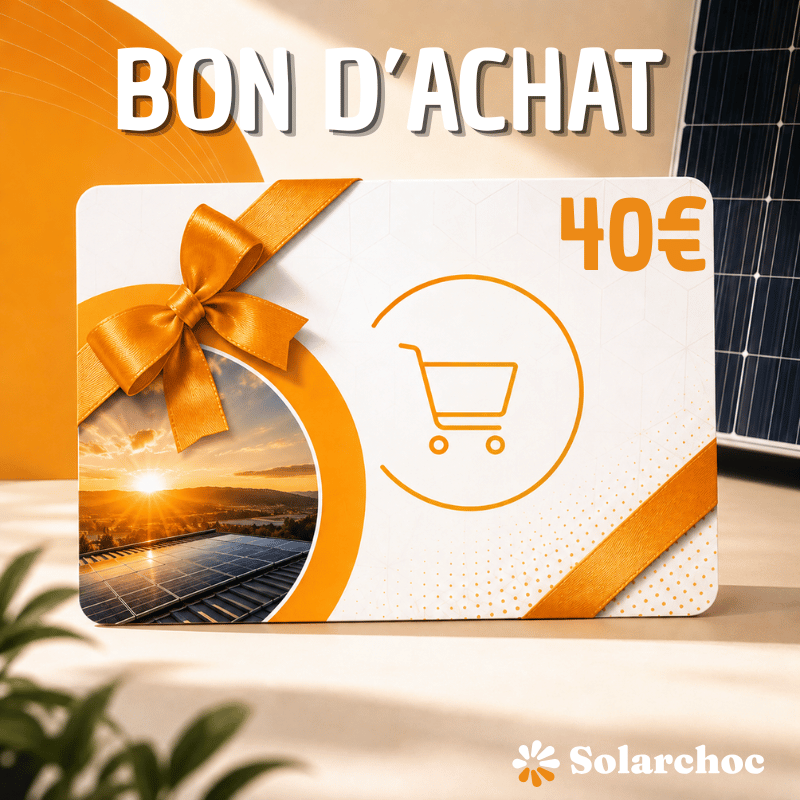 Bon de réduction 40€ - Récompense fidélité Solarchoc