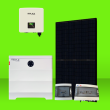 Kit solaire 8000W 16 panneaux DMEGC + onduleur hybride SOLAX 7500W + batteries 7,36kWh monophasé Maupiti