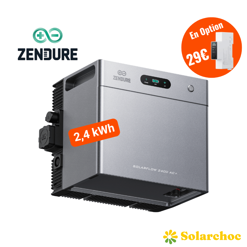 Pack 2,4 kWh SolarFlow 2400 AC+ ZENDURE avec batterie intégrée