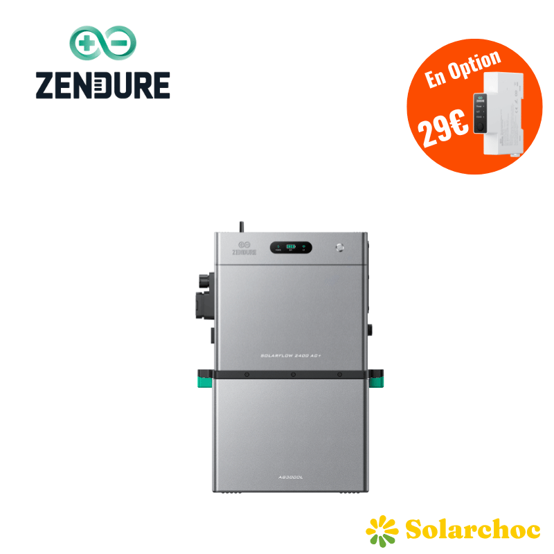 Pack 5,28kWh ZENDURE 1 SolarFlow 2400 AC+ + 1 batterie AB3000L
