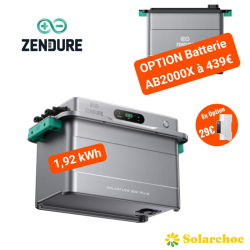 Pack 1,92kWh SolarFlow 800 PLUS ZENDURE avec batterie  intégrée