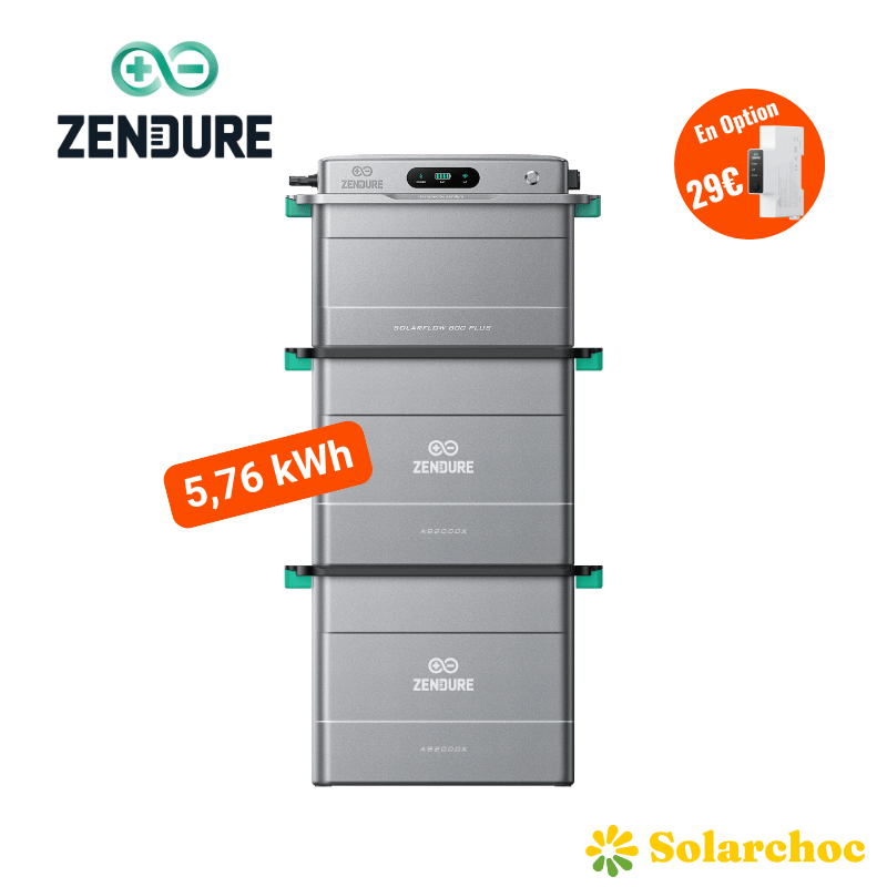 Pack 5,76 kWh ZENDURE SolarFlow 800 PLUS + 2 batteries AB2000X