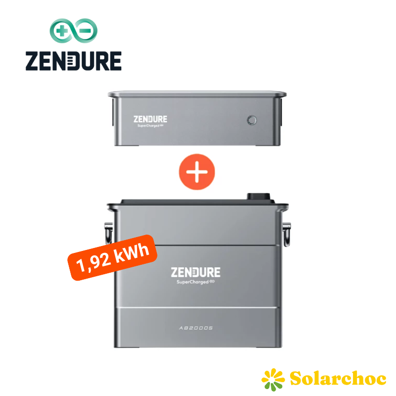 Pack 1,92kWh ZENDURE 1 Batterie Plug and Play  AB2000X + Ace 1500