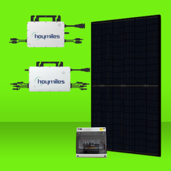 Kit solaire 3000W 6 panneaux DMEGC 500W + 2 micro-onduleurs HOYMILES Autoconsommation réseau Balisier