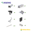 Kit fixation métal  2 panneaux solaires toiture tuiles KS-Tile II