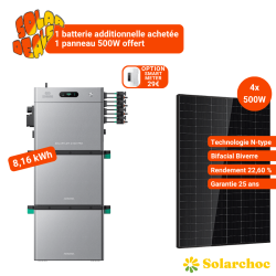Pack 8,16kWh SolarFlow 2400 Pro ZENDURE + 2 Batteries AB3000L + 4 Panneaux DMEGC 500W