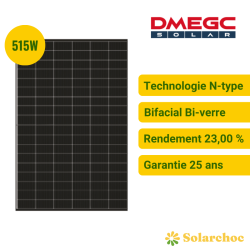 Kit solaire Plug & Play 1030W 2 panneaux DMEGC 515W + 1 micro-onduleur SOSSEN 1000W  Marquises