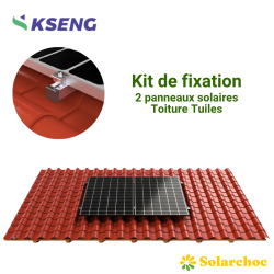 Kit de fixation KSENG 2 panneaux solaires pour toiture tuiles KS-Tile II