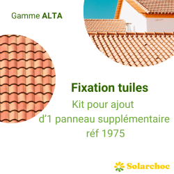 Kit ALTA pour panneau(x) solaire(s) suivant(s) sur toiture tuile portrait/paysage